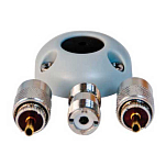 Talamex 14516170 Набор пластиковых кабельных разъемов VHF BNC Серебристый Silver