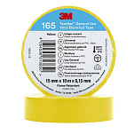 Лента 3M Temflex 165 10м 15x0,15мм из жёлтого ПВХ электроизоляционная