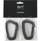 Купить Brandit 8079-2-OS Carabiner Зажим-Крючок 2 единицы измерения Черный Black 7ft.ru в интернет магазине Семь Футов