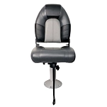 Pike n bass 240070 сиденье Super Luxe  Black / Grey 45 x 42 x 62.5 cm