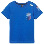 Helly hansen 21072_543-6 Футболка с коротким рукавом American Magic Am Cobalt 2.0 30x25x2 5-6 Years