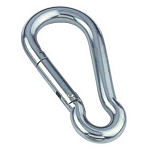 Euromarine SMMAI11P A4 Карабин Fireman Fast Snap Серебристый Grey 11 mm