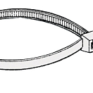 Многоразовые кабельные стяжки из нейлона 7,5 x 350 мм, Osculati 18.032.52
