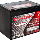 Тяговый аккумулятор для лодочного электромотора Marine Deep Cycle AGM 75Ah 12V 6FM75TD-X