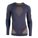 Купить UYN U100006-G973-L/XL Базовый слой с длинным рукавом Evolutyon Серый Charcoal / Gold / Atlantic L-XL 7ft.ru в интернет магазине Семь Футов