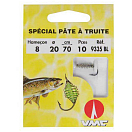 Купить Ragot 910820021 Special Trout Paste 9335BL Связанные Крючки 0.7 m 0.200 mm Желтый 8  7ft.ru в интернет магазине Семь Футов