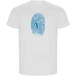 Kruskis CA66900601S199 Футболка с коротким рукавом Angler Fingerprint ECO Белая White 3XL