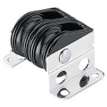 Harken 220 Double Upright Bullet Lead Block Черный  Silver / Black