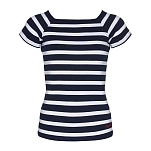 Sea ranch 16-6-300-4008-3xl Футболка с коротким рукавом Melanie Sr Navy / Pearl 30x25x2