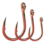 Barros 65503109 Team Jigging Крючки С Одним Глазком Red 9/0