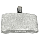 Seachoice 50-95656 анод выхлопной трубы алюминий Grey 10x10x8