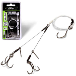 Quantum fishing 4723006 Mr Pike Ghost Release Связанные Крючки Черный White 2 
