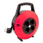 Tm electron TMUAD210 Катушка для кабеля 4 розетки 10 m Золотистый Red  Techinn