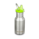 Klean kanteen 1008770 Kid Classic Бутылка из нержавеющей стали 355ml Сиппи крышка Серебристый Brushed Stainless