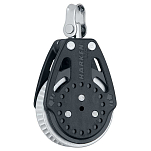 Harken 2168 Carbo Ratchamatic 2 Grip 57 Mm Шкив Черный Black / Silver / White