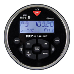 Радиоприёмник судовой LTC PROMarine 1111 3100 18 частот усилитель Mosfet 4x65Вт Bluetooth/USB/AUX IP67 черный