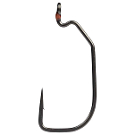 Mustad 38122AP-TX-2/0-5A Assault Heavy Wide Gap Техасский Крюк Серебристый TitanX 2/0
