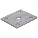 Купить Seachoice 50-55051 Medium Duty U Bolt 5741 Ось пластины Серебристый Silver 1/4´´  7ft.ru в интернет магазине Семь Футов