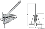 Anchor for rollers 6 kg 01.131.06
