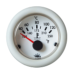 Индикатор температуры масла 24В 40-150°C Ø59x45мм вырез Ø52мм белый-белый, Osculati 27.532.02