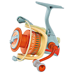 Ryobi WF832010 спиннинговая катушка Zauber LT MC Grey / Orange / Cream 1000