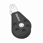 Barton marine 66635 T2 Одиночный шкив с вилкой Серебристый Black 35 mm