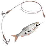 Quantum fishing 4272002 Mr Pike Universal Leader Крюк Серый Grey 6 