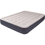 Avenli 27278 Queen Flocked High Rise With Integrated Electric Pump And Carry Bag Надувные матрасы Серый Grey 203 x 158 x 37 cm