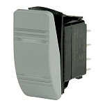 Bep marine 1001812 DPDT Contura 20A 12V 15A 24V 1/4´´ Двойной полюс 2 Вел выключатель Black / Grey