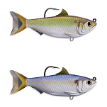 Live target TFS115MS703 Threadfin Shad Приманка для плавания 115 mm 28g Золотистый Green / Bronze