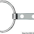 Полукольцо из нержавеющей стали с пластиной 45 мм для крепления ремней ножных петель, Osculati 06.506.50
