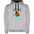 Купить Kruskis SU1067025802C116 Толстовка с капюшоном Lets Go Bicolor Серый Heather Grey / Black M 7ft.ru в интернет магазине Семь Футов