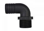 TRUDESIGN 90373 Соединительный фитинг / внешняя резьба / 90° / пластик / черный / Резьба: 1