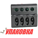 Панель бортового питания 4 переключателя, индикация, предохранители (упаковка из 24 шт.) AAA 10054-BK_pkg_24