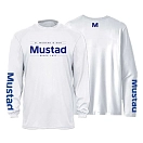 Купить Mustad MCTEE-MUW01-LS-M Футболка с длинным рукавом с защитой от ультрафиолета MUW01 Белая Light Grey M 7ft.ru в интернет магазине Семь Футов