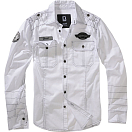 Купить Brandit 4023-7-XXL Рубашка с длинным рукавом Luis Vintage Белая White 2XL 7ft.ru в интернет магазине Семь Футов