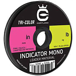 Cortland 284371-UNIT Монофиламент Indicator Tricolor 15 m Chartreuse / Black / Pink 0.152 mm