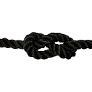 Купить Forniture nautiche italiane 805124 100 m Скрученная веревка Black 24 mm  7ft.ru в интернет магазине Семь Футов