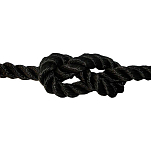 Forniture nautiche italiane 805124 100 m Скрученная веревка Black 24 mm 