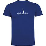 Kruskis CA65500405S176 Футболка с коротким рукавом Sailing Heartbeat Голубой Royal Blue XL