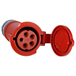 Mennekes 614072 Power Top IP44 32A 5 НЕТ Расширение Вести затыкать Red / Grey