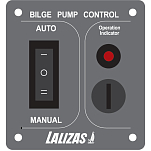 Автоматический/ручной выключатель насоса из нержавеющей стали Lalizas 31301 6,5 х 7 см 12 - 24 В 15 A ON-OFF-MON с подсветкой