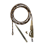 Prowess 86PEMO007 Anti Tangle Safety Lead Clip линия Золотистый Kaki 80 cm 