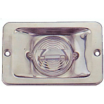 Goldenship GS10045 76 mm Прямоугольный кормовой фонарь Серебристый Silver