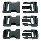 Купить Euromarine 007943 50 mm Самоблокирующаяся пряжка 2 единицы Black 7ft.ru в интернет магазине Семь Футов