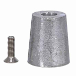 Super marine ANO2100 Конец вала Zinc Анод  Grey 100 mm