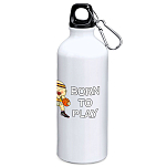 Kruskis MD4049S101K155 Born To Play Basketball 800ml Алюминиевая бутылка Бесцветный White