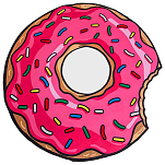 Bigmouth inc 741-BMBT0003 Donut Пляжное одеяло Оранжевый Pink 152 x 152 cm 