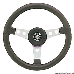 3-spoke steering wheel silver 340 mm, 45.157.02