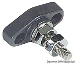 Штифт одиночный винтовой Power Post 40x20мм палец Ø6мм для соединения проводов, Osculati 14.205.01